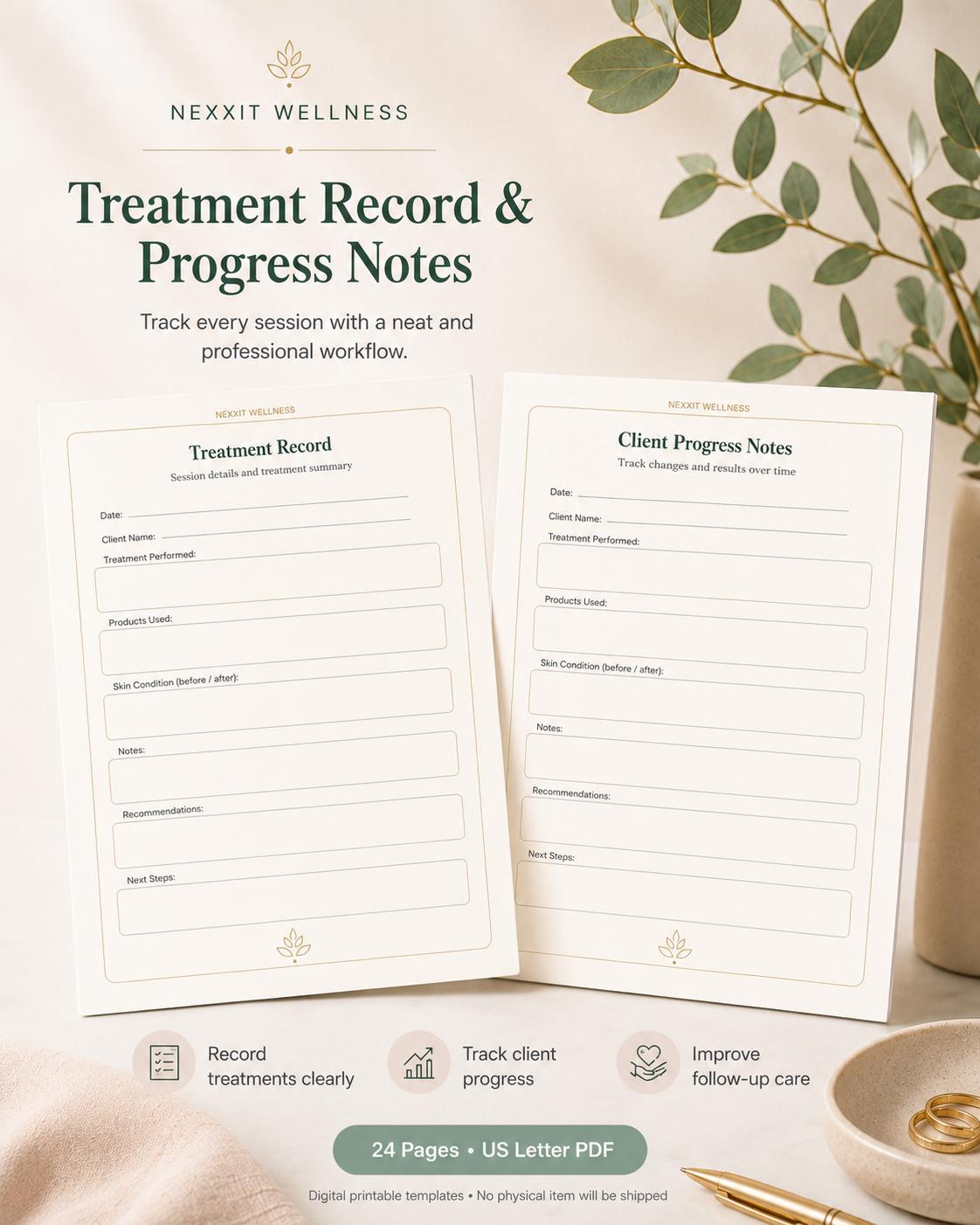 Facial Treatment Forms Printable PDF, Esthetician Intake Form, Skin Analysis Form, Facial Consent Form, Spa Salon Forms Bundle