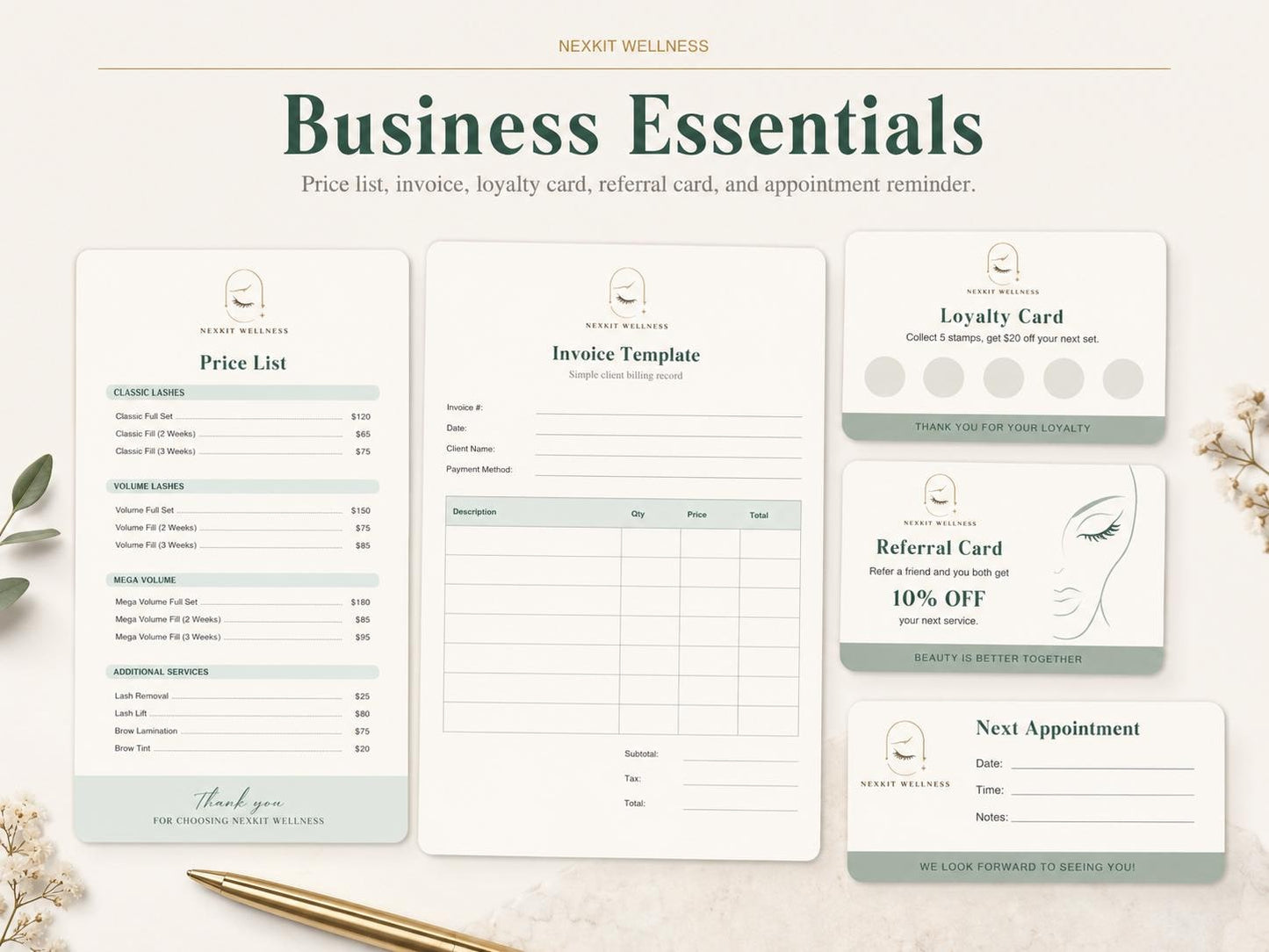 Lash Extension Client Forms Printable PDF, Lash Tech Intake Form, Consent Form, Aftercare Card,Lash Mapping Sheet, Beauty Salon Forms Bundle