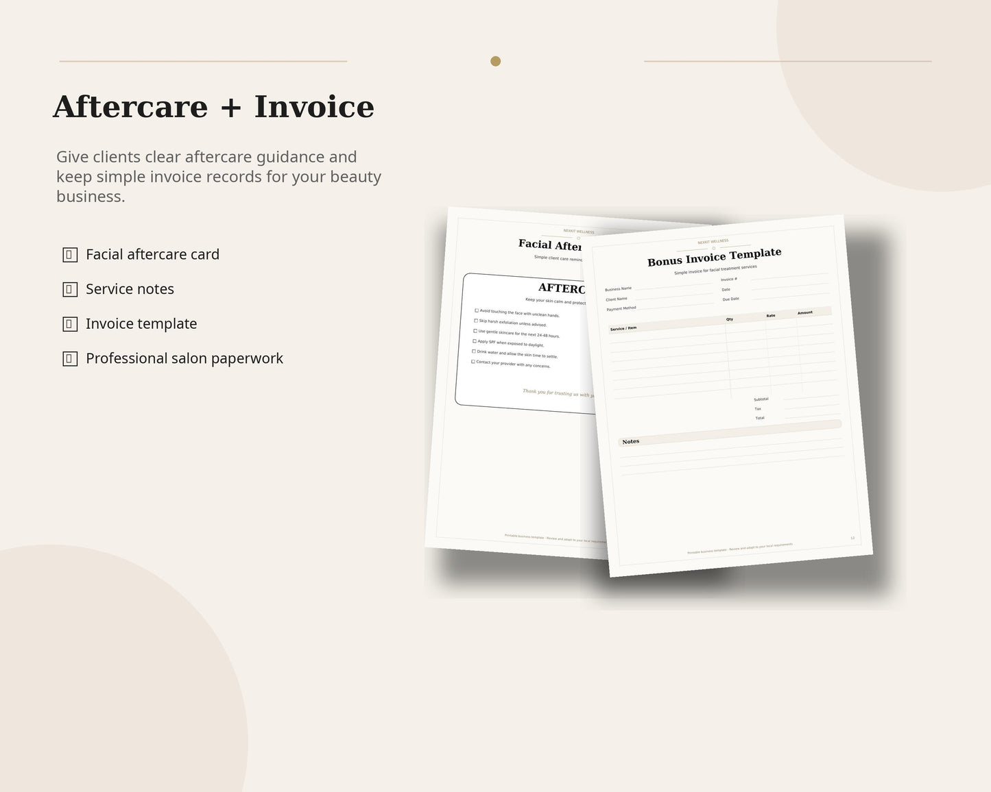 Esthetician Facial Forms Printable PDF, Facial Intake Form, Skin Analysis Form, Consent Form, Beauty Salon Forms Bundle