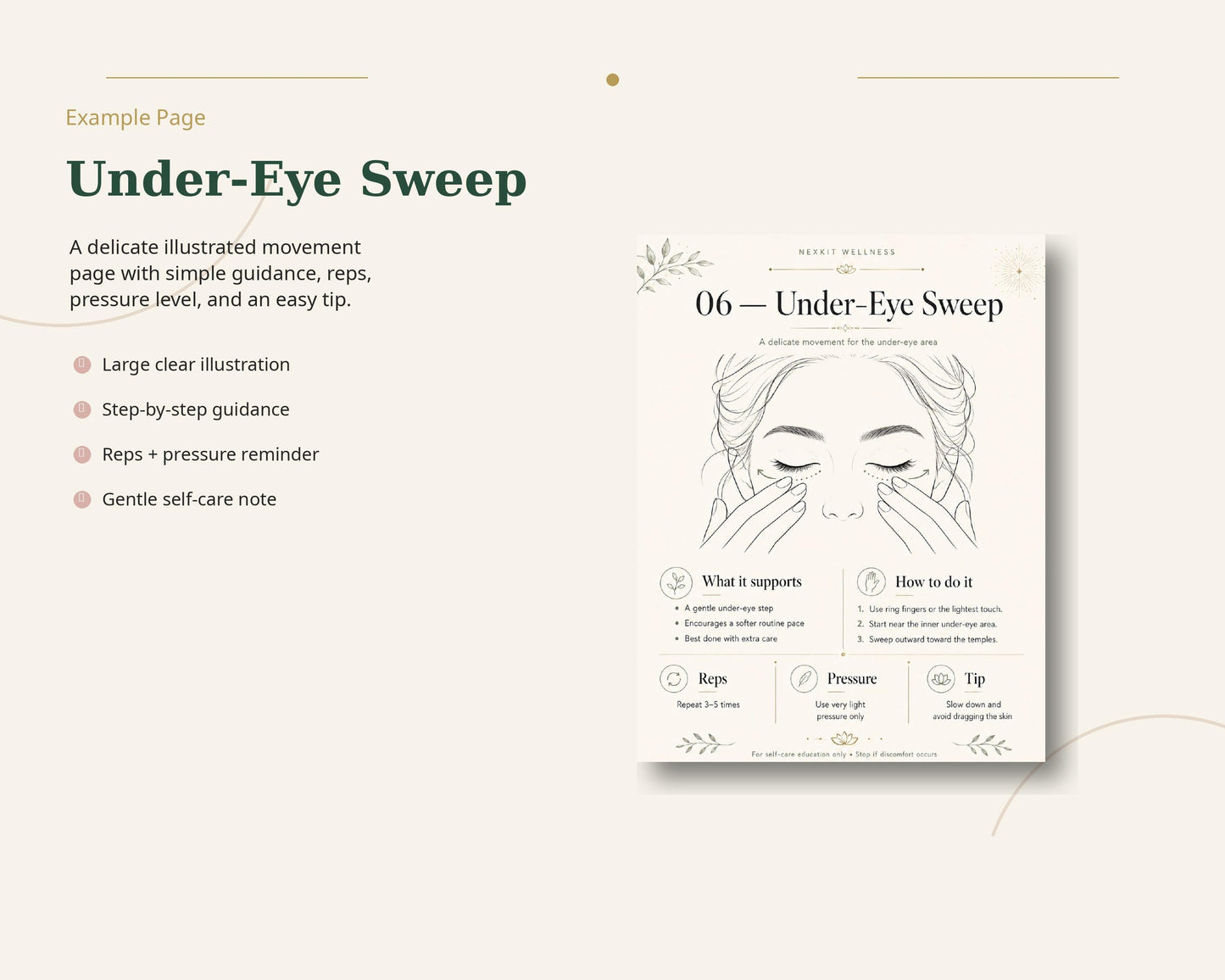 Luxury Illustrated Face Massage Guide Printable PDF, Step by Step Facial Massage Routine,Lymphatic Face Massage Chart,Self Care Beauty Guide