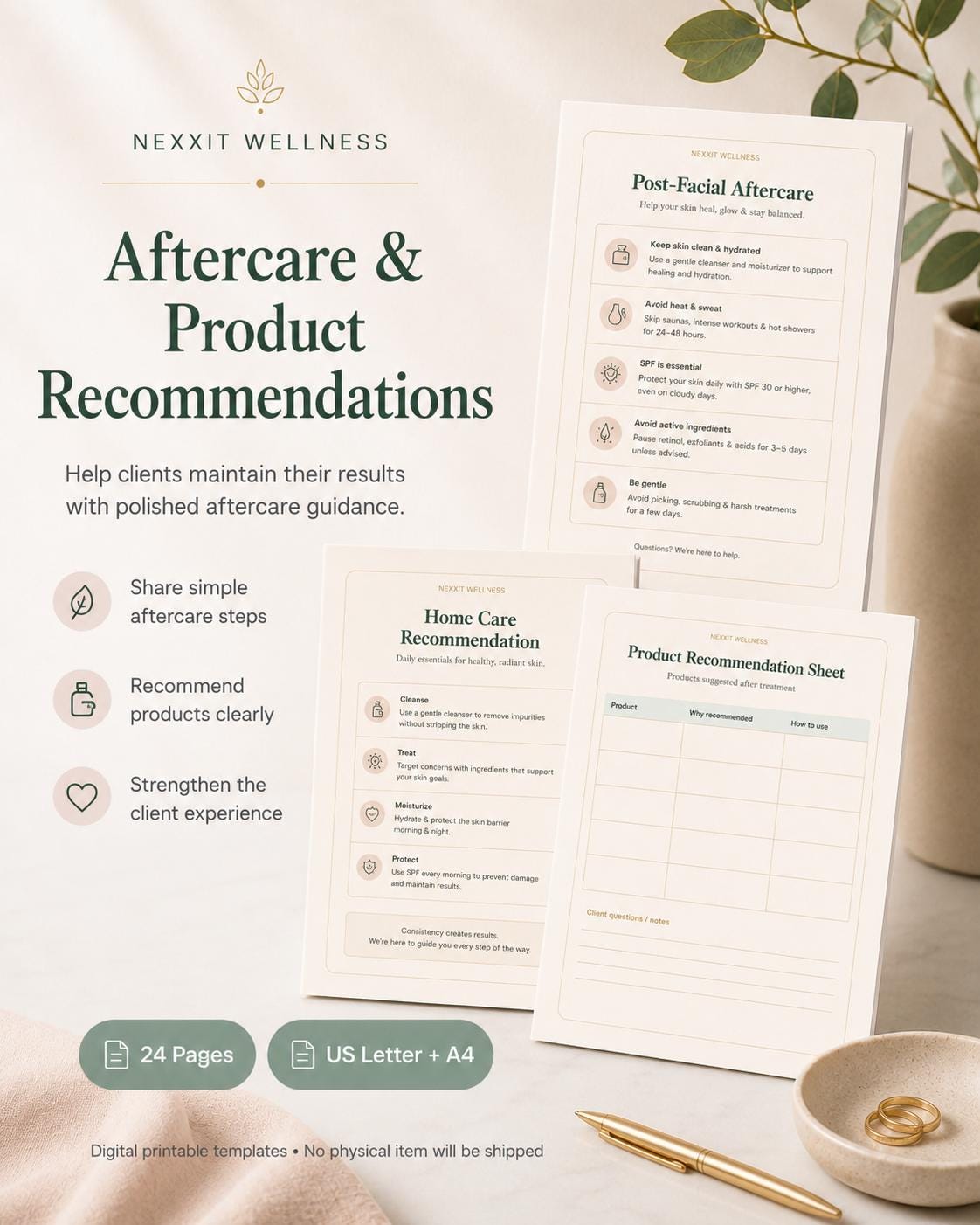 Facial Treatment Forms Printable PDF, Esthetician Intake Form, Skin Analysis Form, Facial Consent Form, Spa Salon Forms Bundle