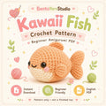 Kawaii Fish Crochet Pattern PDF, Beginner Amigurumi Fish Pattern, Cute Crochet Toy Pattern, Instant Download English PDF