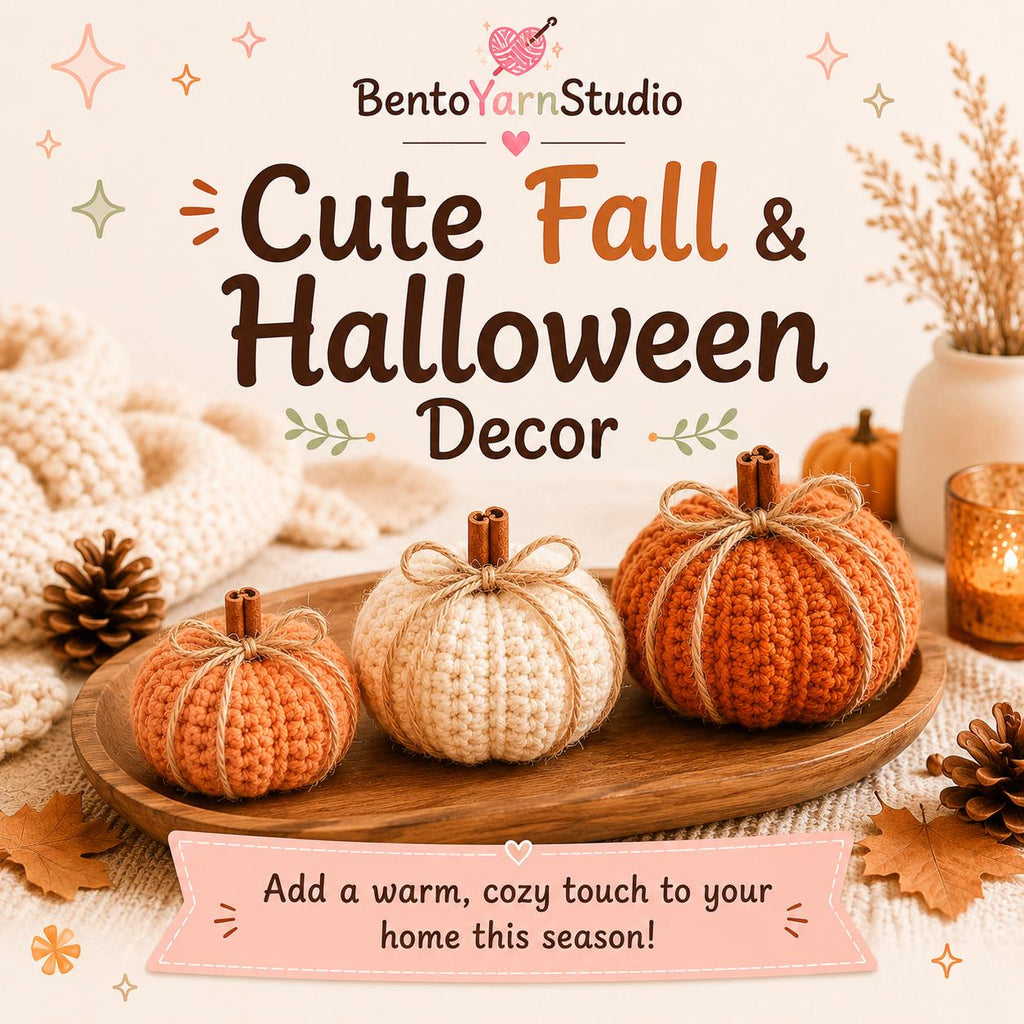 Pumpkin Crochet Pattern PDF, 3 Sizes, Beginner Friendly Fall Crochet Decor, Halloween Pumpkin Pattern, Instant Download